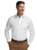 Comfort Stretch Non-Iron Solid Dress Shirt With Contrast Trim - White sold by Paul Fredrick