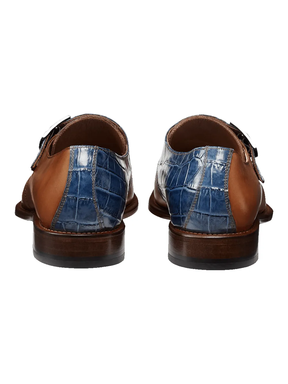 Jefferson Monk Strap - Chestnut/navy sold by Paul Fredrick product image thumbnail 4