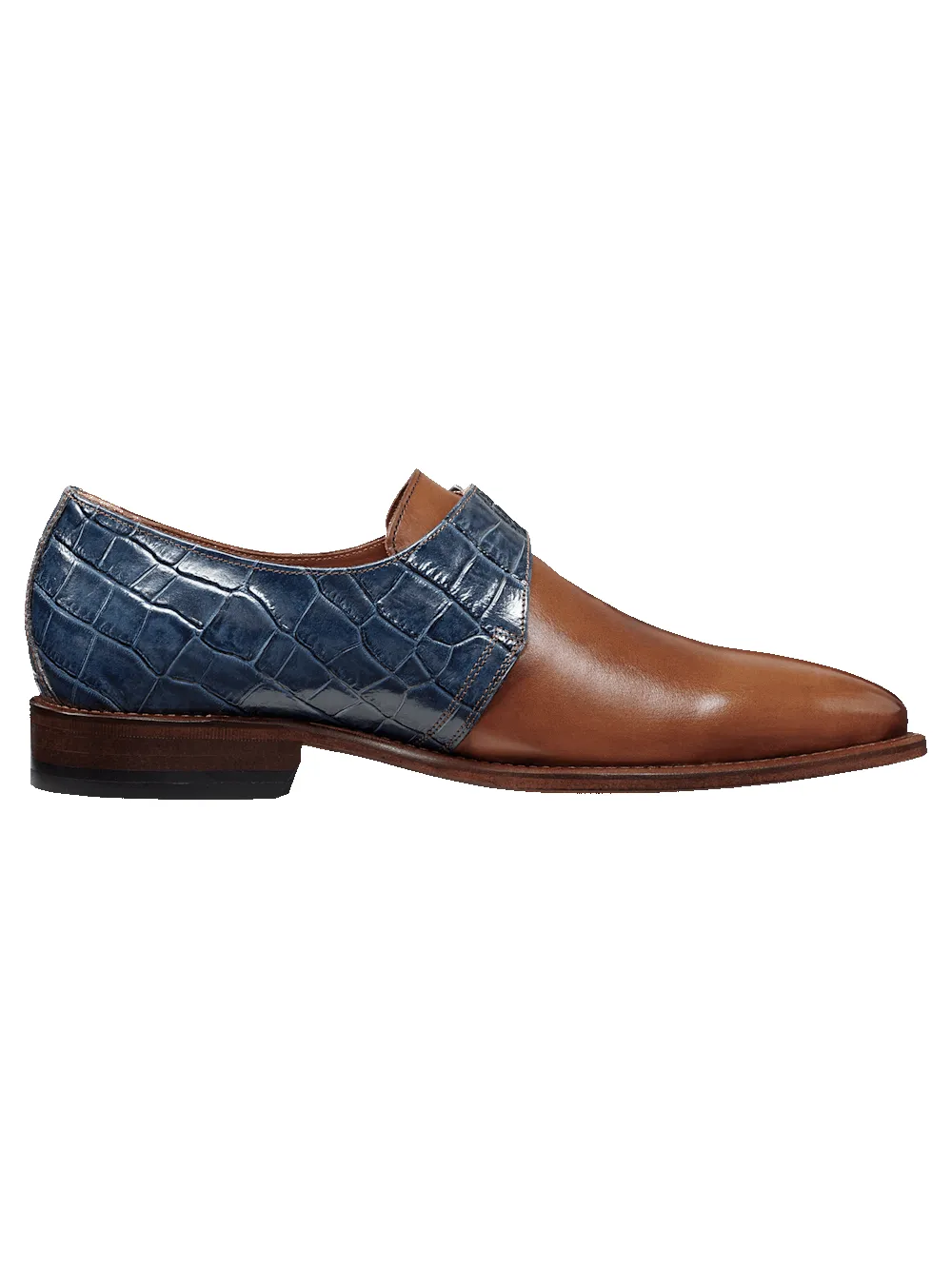 Jefferson Monk Strap - Chestnut/navy sold by Paul Fredrick product image thumbnail 2