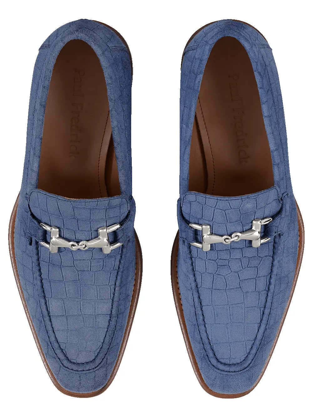 Carson Bit Loafer - Blue sold by Paul Fredrick product image thumbnail 3