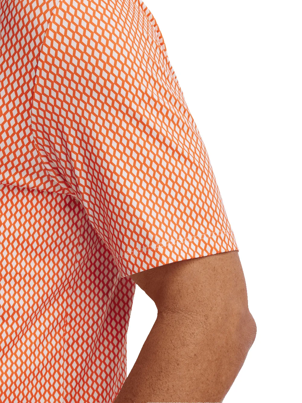 Performance Blend Three Button Polo - Orange sold by Paul Fredrick product image thumbnail 4