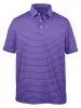 Performance Blend Three Button Polo - Purple sold by Paul Fredrick
