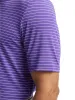 Performance Blend Three Button Polo - Purple sold by Paul Fredrick