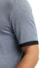 Cotton Three Button Polo - Blue Multi sold by Paul Fredrick