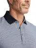 Cotton Three Button Polo - Blue Multi sold by Paul Fredrick
