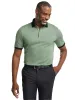 Cotton Three Button Polo - Green Multi sold by Paul Fredrick