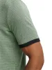 Cotton Three Button Polo - Green Multi sold by Paul Fredrick