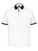 Cotton Blend Three Button Polo - White sold by Paul Fredrick