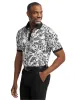 Cotton Blend Three Button Polo - Black/white sold by Paul Fredrick