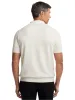 Supima Cotton Three Button Polo - Off White sold by Paul Fredrick