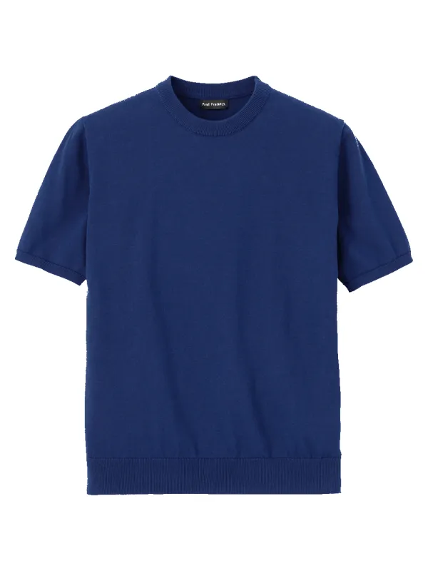 Supima Cotton Crew Neck Sweater - Navy sold by Paul Fredrick