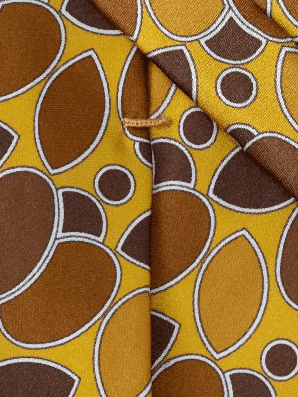 Medallion Woven Silk Tie - Gold sold by Paul Fredrick product image thumbnail 4