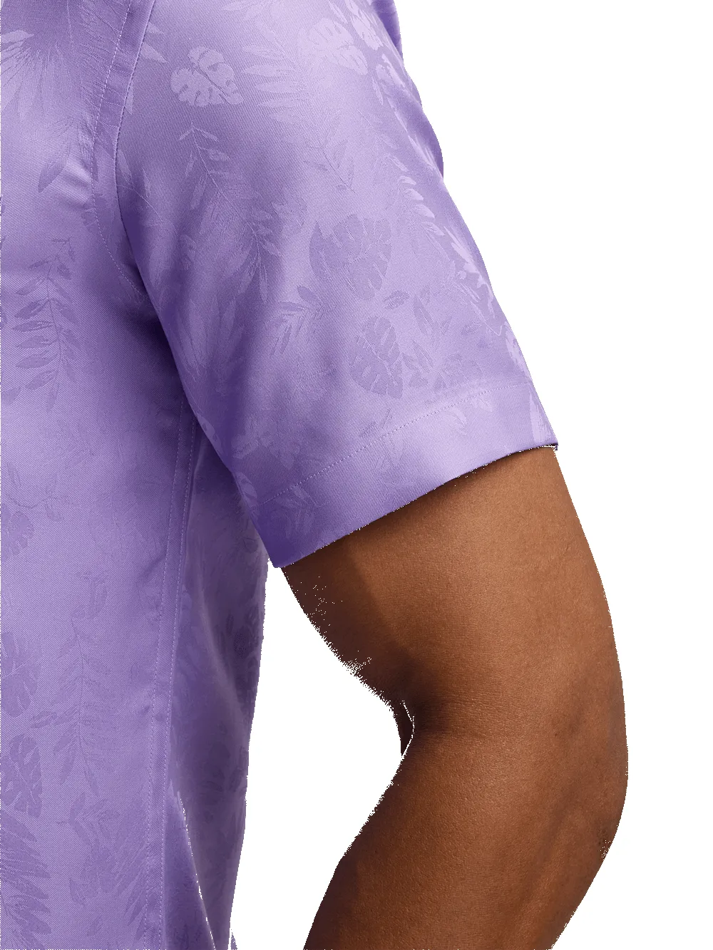 Lyocell Solid Jacquard Casual Shirt - Lavender sold by Paul Fredrick product image thumbnail 4