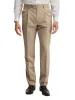 Wool Stretch Bengaline Pleated Suit Pants - Light Tan sold by Paul Fredrick