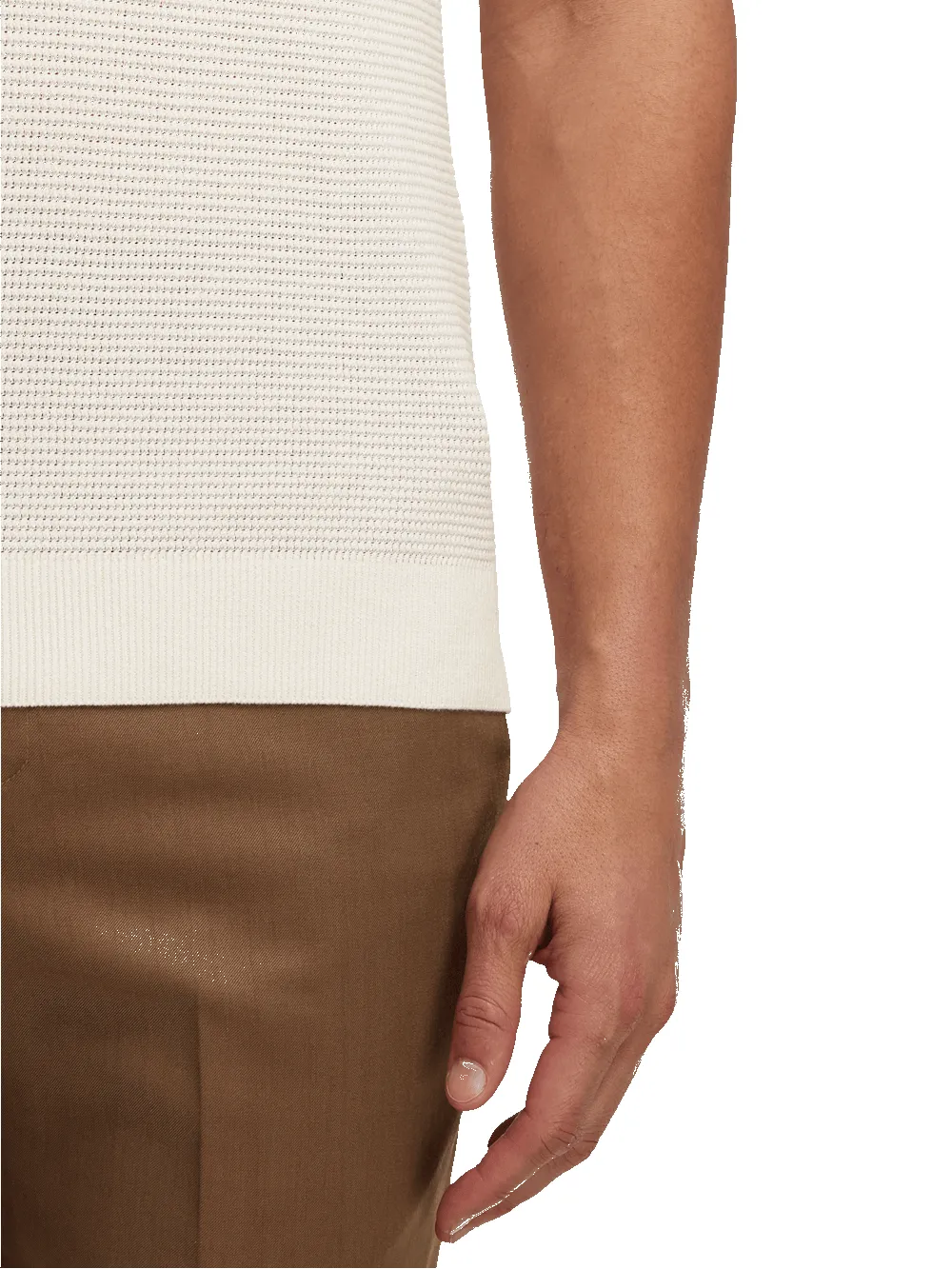 Cotton Three Button Polo - Multi sold by Paul Fredrick product image thumbnail 4