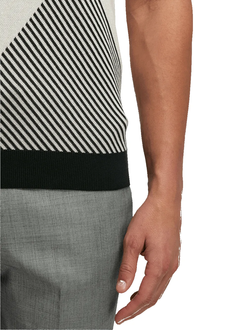 Cotton Three Button Polo - Multi sold by Paul Fredrick product image thumbnail 4