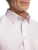 Comfort Stretch Non-Iron Stripe Dress Shirt With Contrast Trim - Pink sold by Paul Fredrick