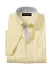 Comfort Stretch Non-Iron Check Dress Shirt With Contrast Trim - Yellow sold by Paul Fredrick