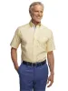 Comfort Stretch Non-Iron Check Dress Shirt With Contrast Trim - Yellow sold by Paul Fredrick