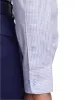 Comfort Stretch Non-Iron Gingham Dress Shirt With Contrast Trim - Blue/purple sold by Paul Fredrick