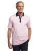 Performance Blend Three Button Polo - Pink sold by Paul Fredrick