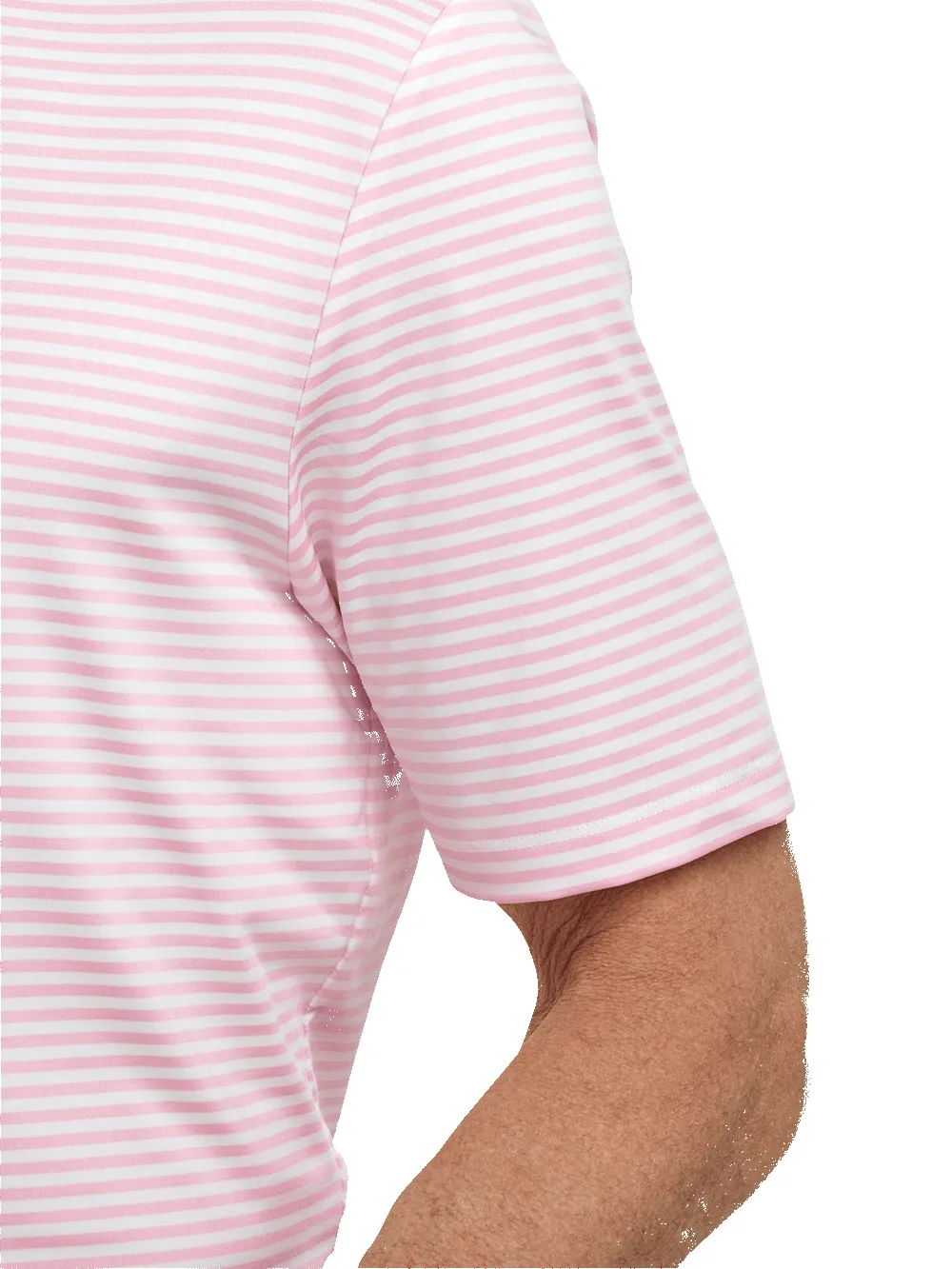 Performance Blend Three Button Polo - Pink sold by Paul Fredrick product image thumbnail 4