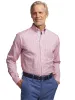 Comfort Stretch Non-Iron Windowpane Dress Shirt With Contrast Trim - Pink/blue sold by Paul Fredrick