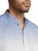 Linen Blend Horizontal Stripe Casual Shirt - Orange/blue sold by Paul Fredrick