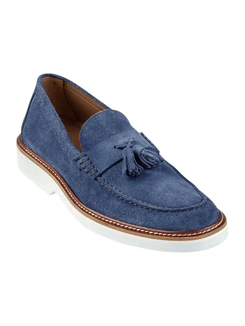 Jared Tassel Loafer - Blue sold by Paul Fredrick