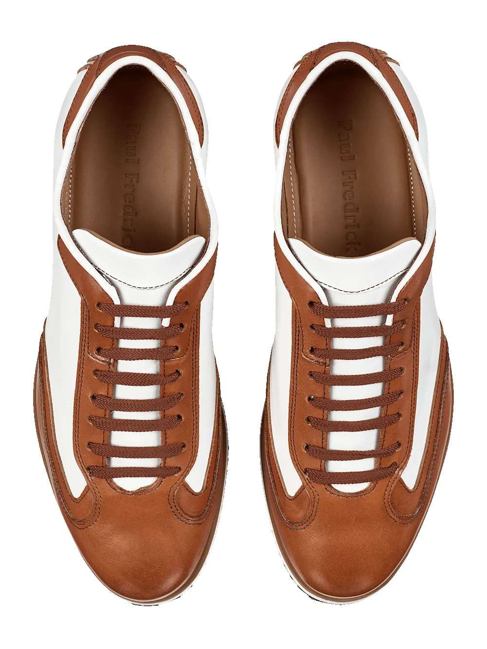 Theo Sneaker - Chestnut/white sold by Paul Fredrick product image thumbnail 3