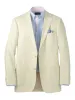 Linen Blend Single Breasted Notch Lapel Sport Coat - Butter sold by Paul Fredrick