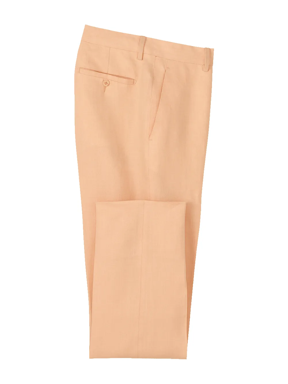 Linen Chambray Twill Pants - Apricot sold by Paul Fredrick