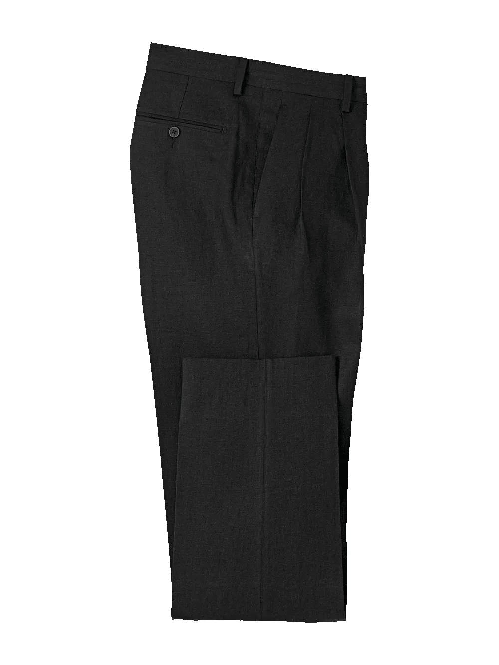 Linen Chambray Twill Pants - Black sold by Paul Fredrick product image thumbnail 4