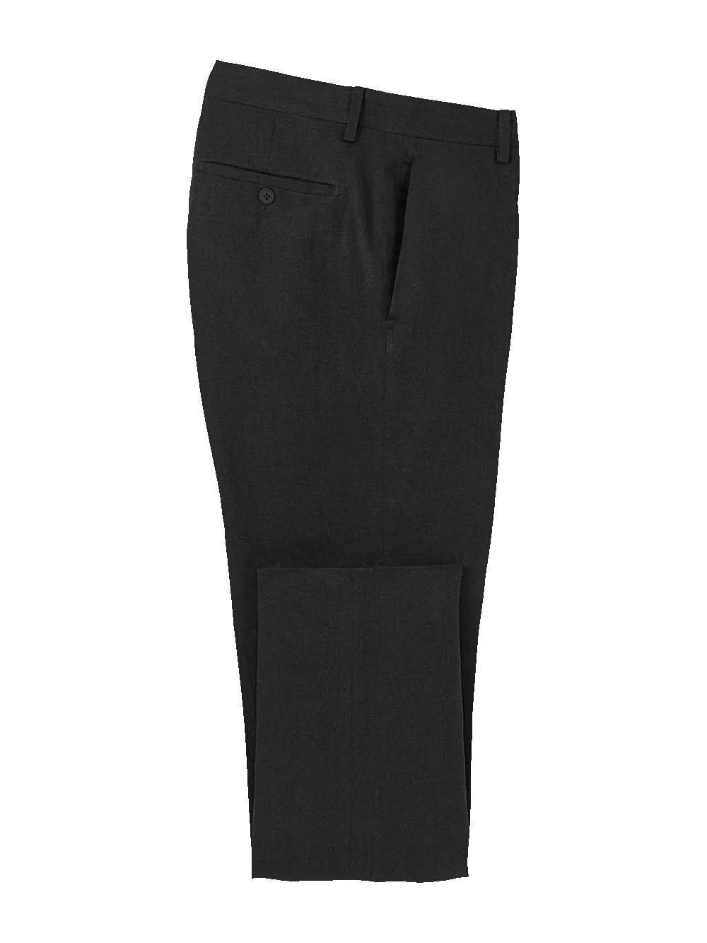 Linen Chambray Twill Pants - Black sold by Paul Fredrick