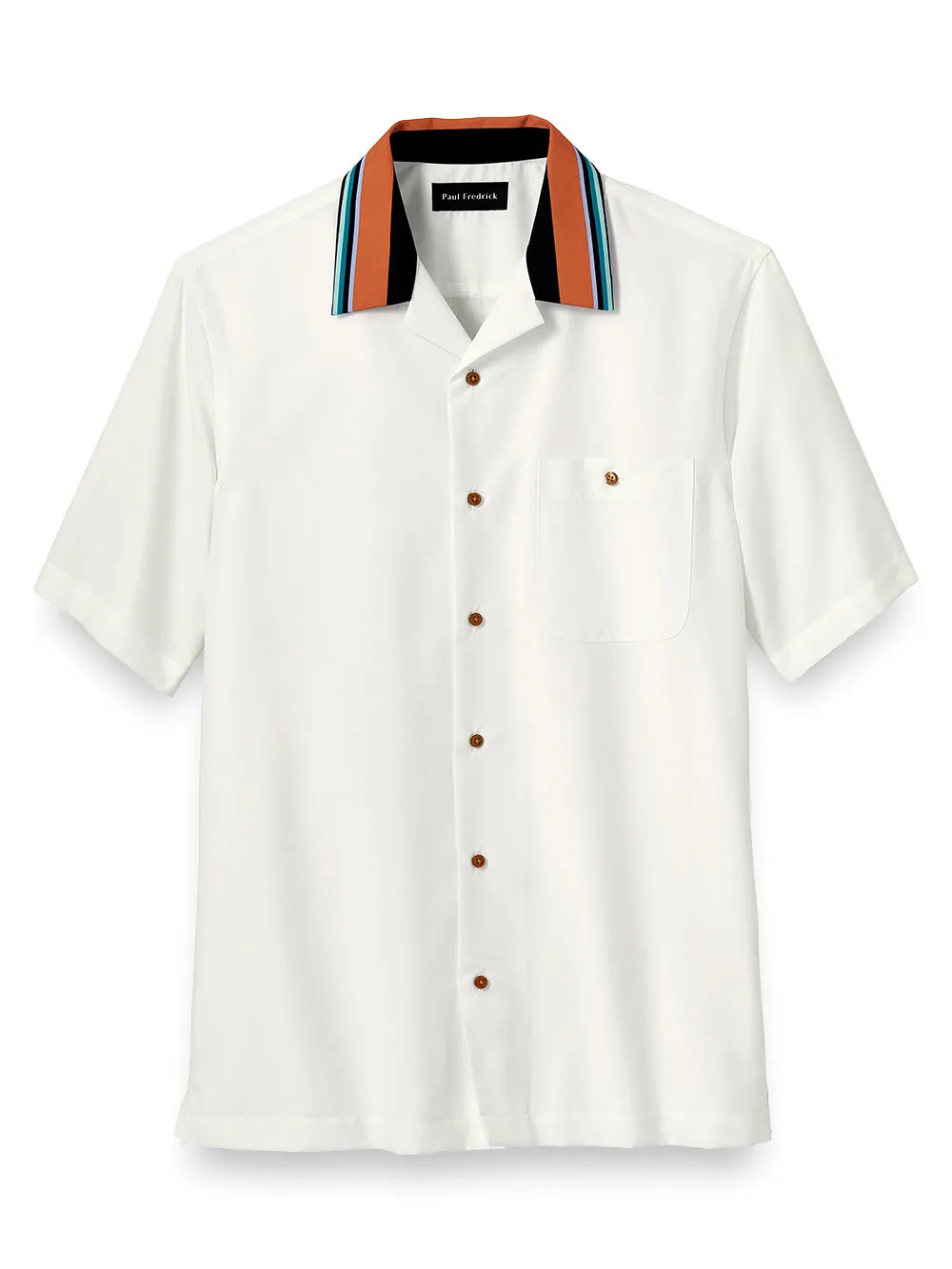 Cotton Solid Print Casual Shirt sold by Paul Fredrick