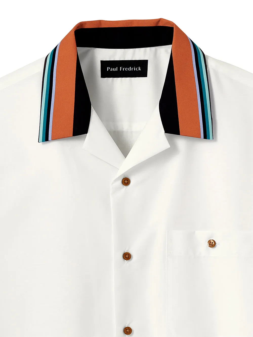 Cotton Solid Print Casual Shirt sold by Paul Fredrick product image thumbnail 2