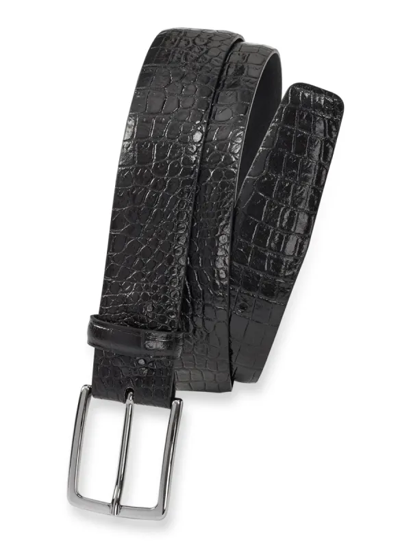 Crocodile Embossed With Changeable Buckle Belt sold by Paul Fredrick