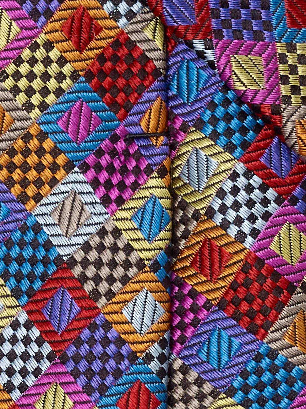 Geometric Woven Silk Tie - Multi sold by Paul Fredrick product image thumbnail 4