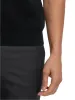 Cotton Three Button Polo - Black/white sold by Paul Fredrick