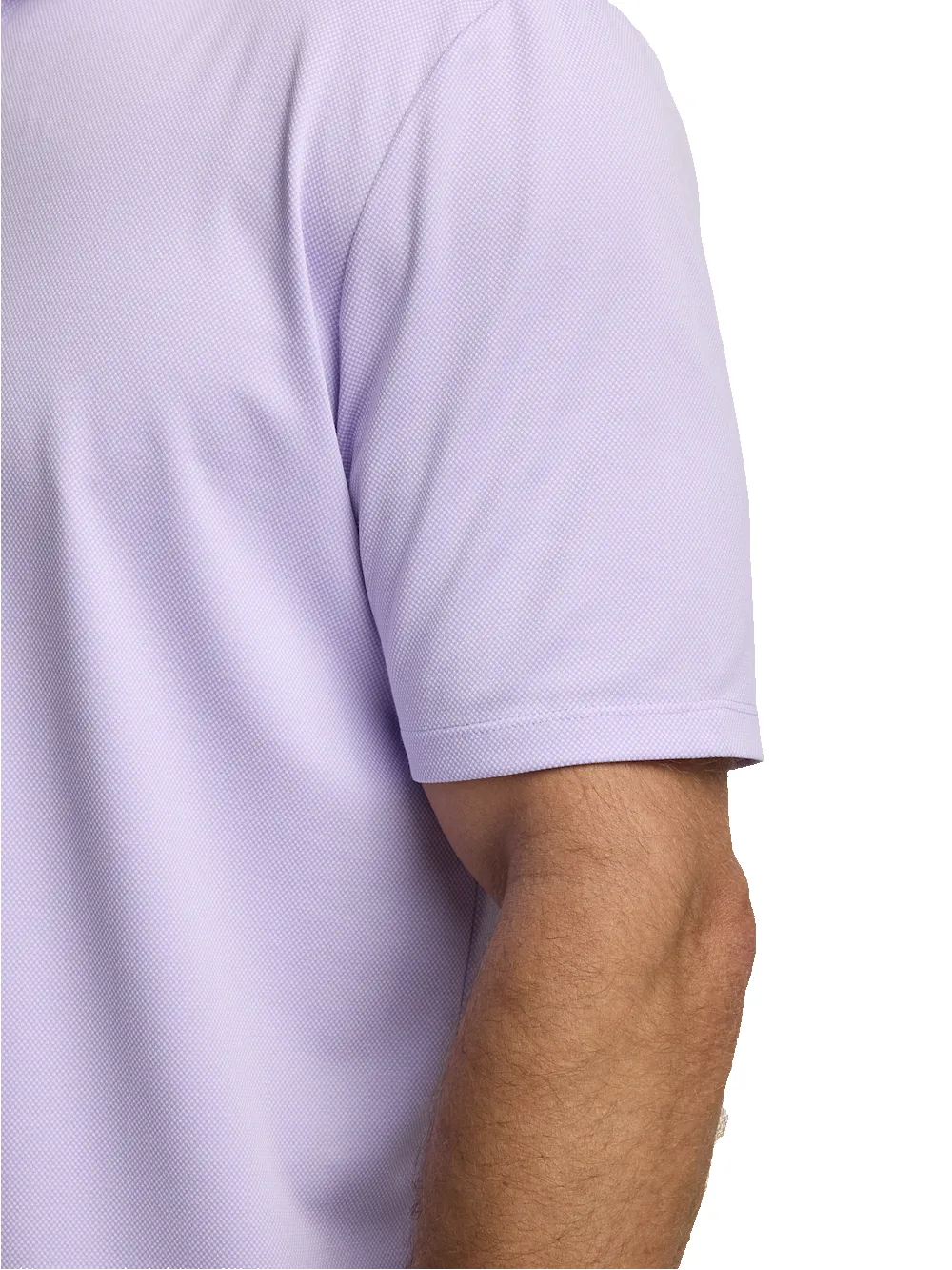 Cotton Blend Three Button Polo - Lavender sold by Paul Fredrick product image thumbnail 4