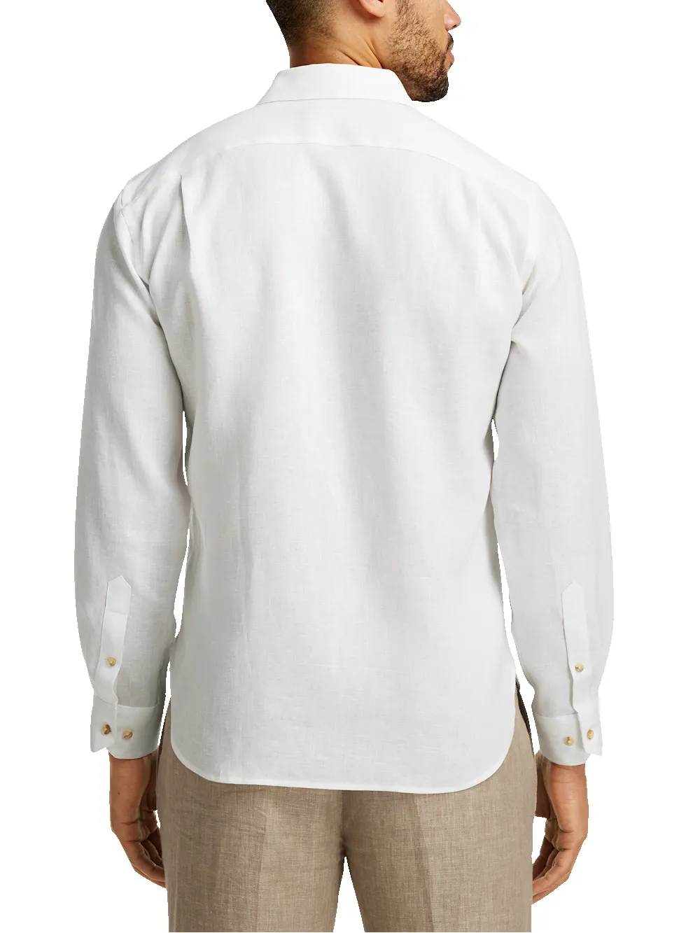 Linen Blend Print Panel Casual Shirt - Multi sold by Paul Fredrick product image thumbnail 5