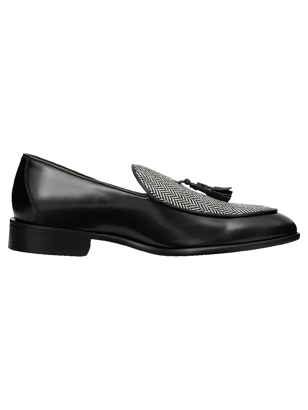 Sylvester Tassel Loafer - Black sold by Paul Fredrick product image thumbnail 2