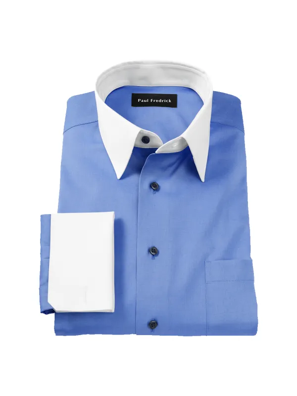 Comfort Stretch Non-Iron Solid Dress Shirt - French Blue sold by Paul Fredrick