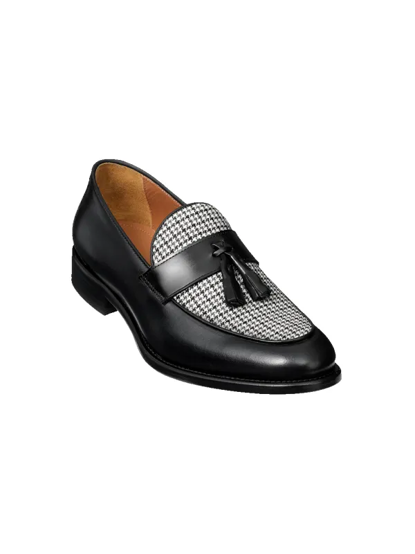 Dylan Tassel Loafer - Grey/black sold by Paul Fredrick