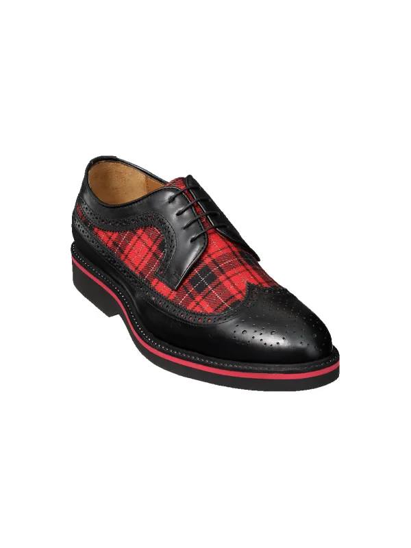 Milo Derby - Black/red sold by Paul Fredrick