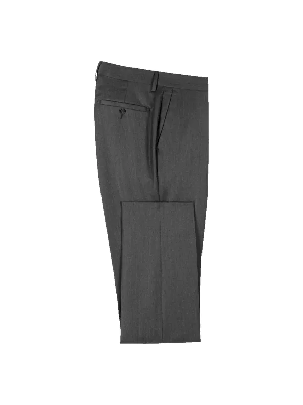 Wool Flannel Solid Pants - Charcoal sold by Paul Fredrick