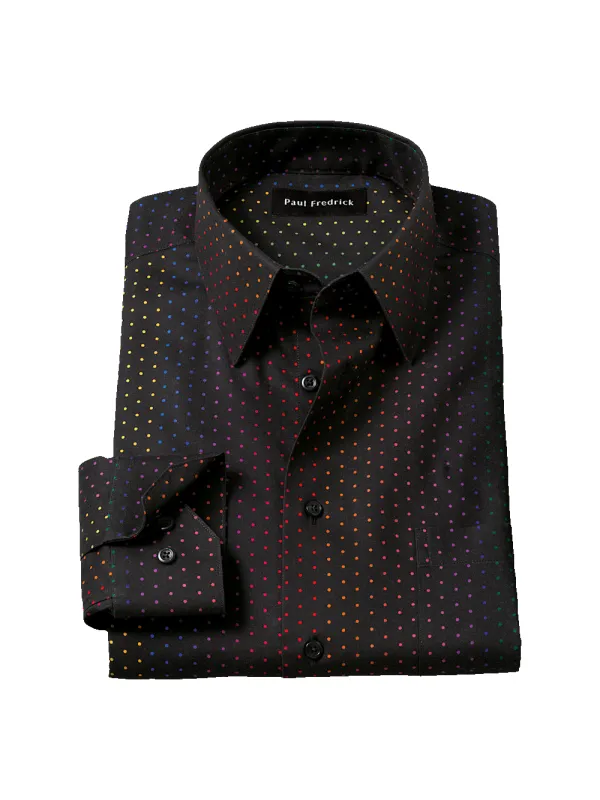 Comfort Stretch Non-Iron Dot Dress Shirt - Multi sold by Paul Fredrick
