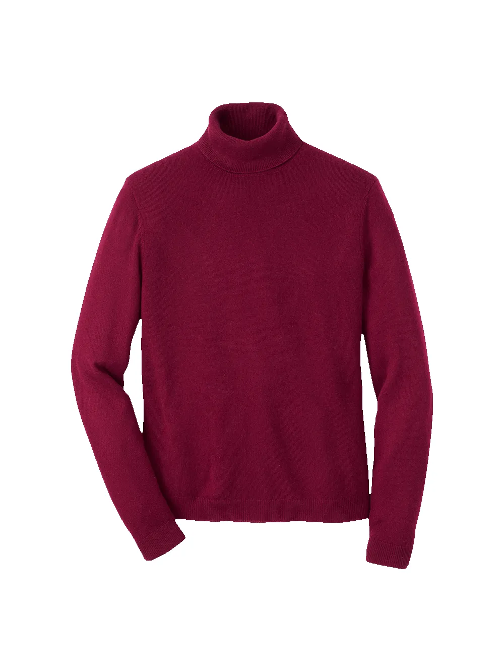 Cashmere Turtleneck Sweater - Burgundy sold by Paul Fredrick