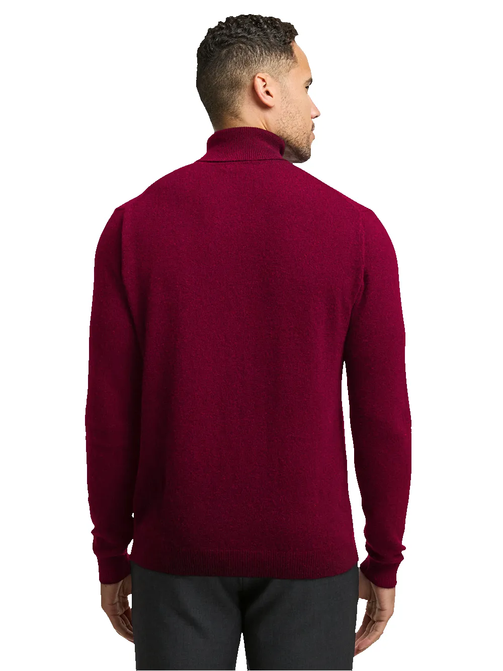Cashmere Turtleneck Sweater - Burgundy sold by Paul Fredrick product image thumbnail 5
