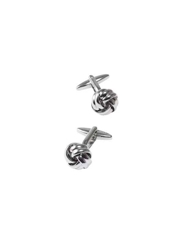 Knot Cufflink - Silver sold by Paul Fredrick